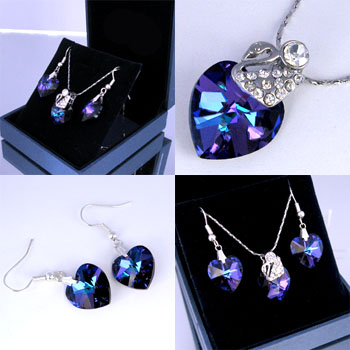 : pishoncrystals.com Necklace Earrings Set